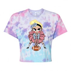 Women's Tie Dye Crop Top Tee