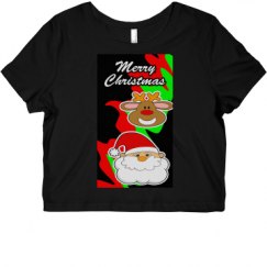 Ladies Slim Fit Crop Top Tee