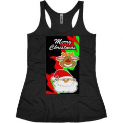 Ladies Slim Fit Super Soft Racerback Triblend Tank