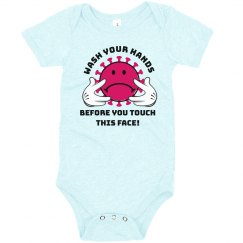 Corona Virus Wash Your Hands Baby Body Suite