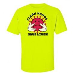 Unisex Ultra Cotton Safety Neon Crewneck Tee