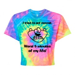 Women's Tie Dye Crop Top Tee