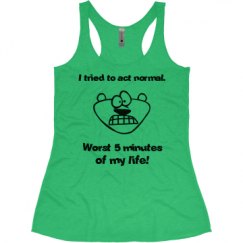 Ladies Slim Fit Super Soft Racerback Triblend Tank