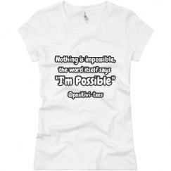 Ladies Slim Fit Basic Promo Jersey Tee