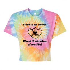 Women's Tie Dye Crop Top Tee