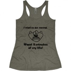 Ladies Slim Fit Super Soft Racerback Triblend Tank