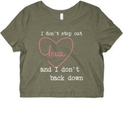 Ladies Slim Fit Crop Top Tee