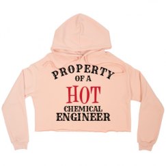 Ladies Relaxed Fit Cropped Fleece Hoodie