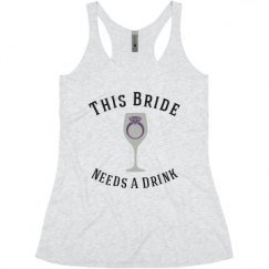 Ladies Slim Fit Super Soft Racerback Triblend Tank