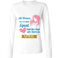 Ladies Relaxed Fit Basic Long Sleeve Tee