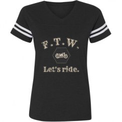 Ladies Relaxed Fit Vintage Sports Tee