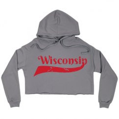 Ladies Relaxed Fit Cropped Fleece Hoodie