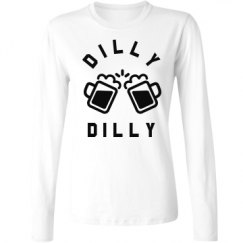 Ladies Relaxed Fit Basic Long Sleeve Tee