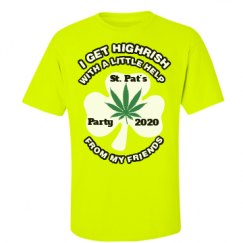 Unisex Ultra Cotton Safety Neon Crewneck Tee