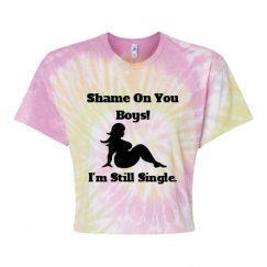 Women's Tie Dye Crop Top Tee