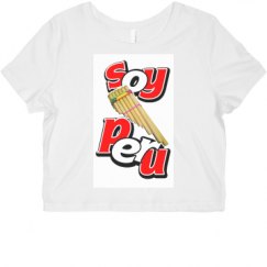 Ladies Slim Fit Crop Top Tee