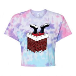 Women's Tie Dye Crop Top Tee