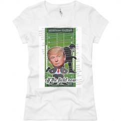 off the field now ...