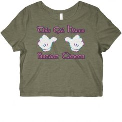 Ladies Slim Fit Crop Top Tee