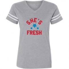 Ladies Relaxed Fit Vintage Sports Tee