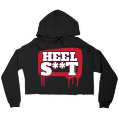 Ladies Relaxed Fit Cropped Fleece Hoodie