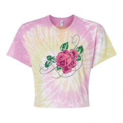 Women's Tie Dye Crop Top Tee