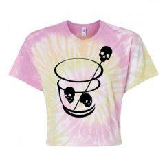 Women's Tie Dye Crop Top Tee