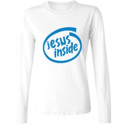 Ladies Relaxed Fit Basic Long Sleeve Tee