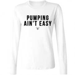 Ladies Relaxed Fit Basic Long Sleeve Tee