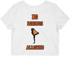 Ladies Slim Fit Crop Top Tee