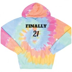Unisex Tie-Dye Fleece Hoodie