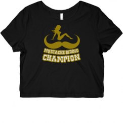 Ladies Slim Fit Crop Top Tee