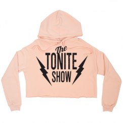 Ladies Relaxed Fit Cropped Fleece Hoodie