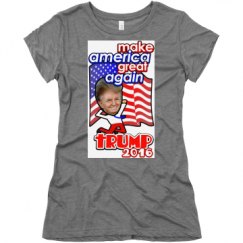 Ladies Slim Fit Super Soft Triblend Tee