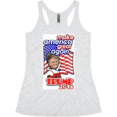 Ladies Slim Fit Super Soft Racerback Triblend Tank