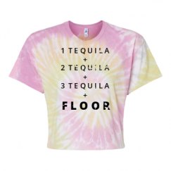 Women's Tie Dye Crop Top Tee