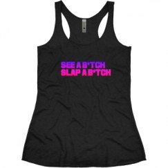 Ladies Slim Fit Super Soft Racerback Triblend Tank