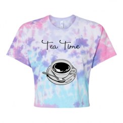 Women's Tie Dye Crop Top Tee