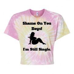 Women's Tie Dye Crop Top Tee