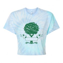 Women's Tie Dye Crop Top Tee