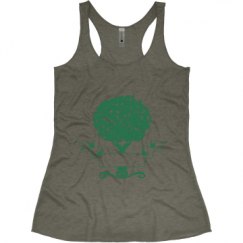 Ladies Slim Fit Super Soft Racerback Triblend Tank