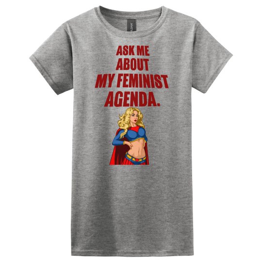 Feminist Agenda Ladies Relaxed Basic Tee