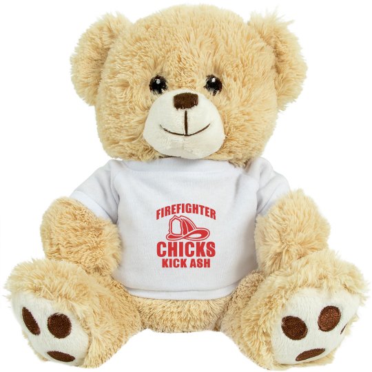 Firefighter Chicks Kick Ash Stuffed Teddy Bear Firefighter Chicks Kick Ash Stuffed Teddy Bear