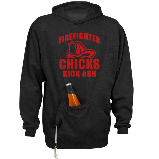 Firefighter Chicks Kick Ash Unisex Hoodie Firefighter Chicks Kick Ash Unisex Hoodie