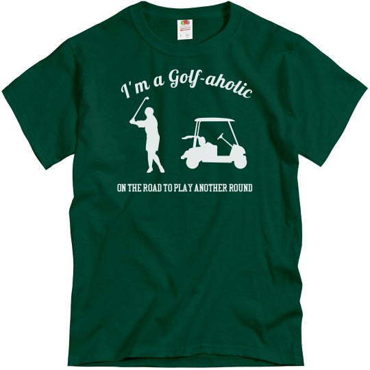 Golfaholic Golf Tshirt Golfaholic Golf Tshirt