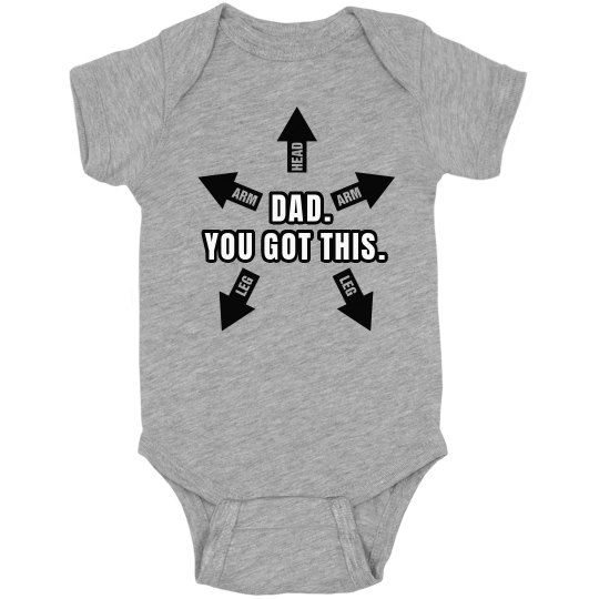 "HELP FOR DAD" Onesie