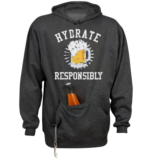 "HYDRATE RESPONSIBLY" Heavyweight HOODIE "HYDRATE RESPONSIBLY" Heavyweight HOODIE