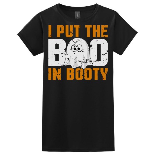 I Put The BOO In Booty Ladies Relaxed Basic Tee I Put The BOO In Booty Ladies Relaxed Basic Tee