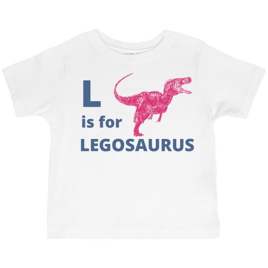 L is for Legosaurus Kids Shirt L is for Legosaurus Kids Shirt