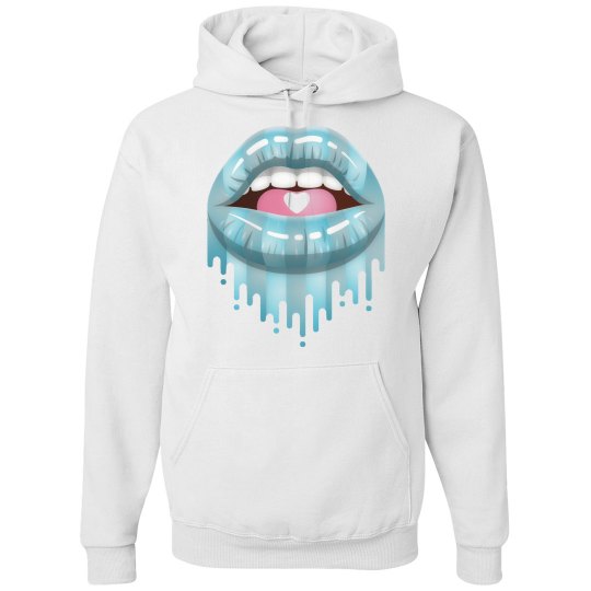 "LÈVRES BLEUES" UNISEX HEAVYWEIGHT HOODIE "LÈVRES BLEUES" UNISEX HEAVYWEIGHT HOODIE